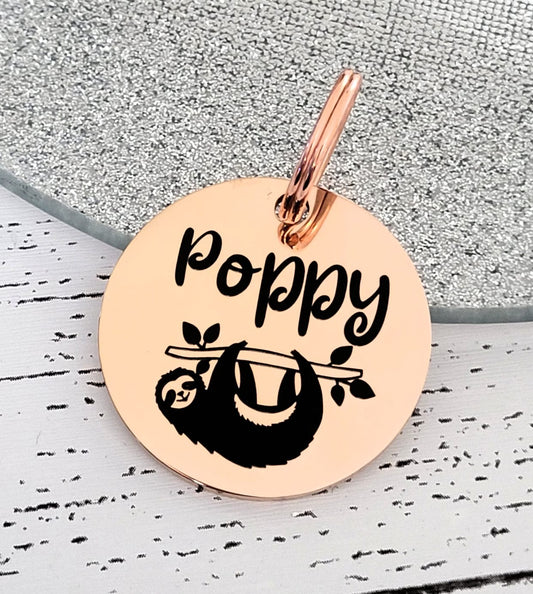 Sloth design ID tag