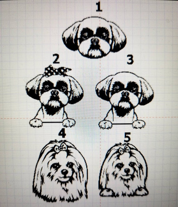 Shih Tzu Pet ID tags, various options